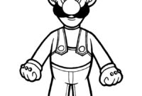 luigi coloring pages printable luigi coloring pages printable