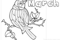 march coloring page