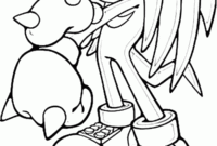 knuckles the hedgehog coloring pages