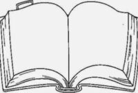 open book coloring page