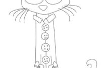 preschool pete the cat coloring page