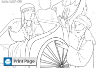 philip and the ethiopian coloring page philip and the ethiopian coloring page