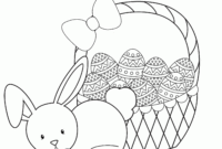easter basket coloring pages