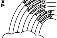 days of the week coloring page