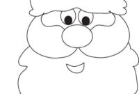 santa claus face coloring pages
