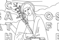 st catherine of siena coloring page st catherine of siena coloring page