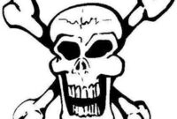 scary skull coloring pages