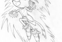 sonic coloring page free