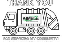 recycling truck coloring page
