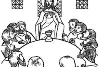 coloring page of the last supper coloring page of the last supper