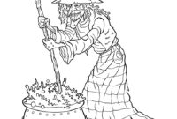 scary witch coloring pages scary witch coloring pages