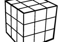 rubiks cube coloring page rubiks cube coloring page