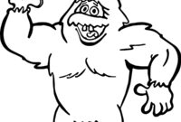 abominable snowman rudolph coloring pages