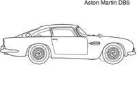 aston martin vantage coloring pages