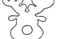 rudolph reindeer face template