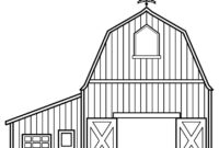 barns coloring pages