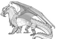 wings of fire hybrid coloring pages