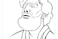 blind bartimaeus coloring page