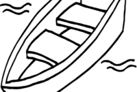 coloring page boat
