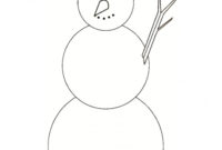 dessin a colorier facile bonhomme de neige