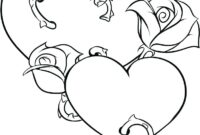 broken heart coloring page