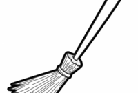 broom coloring page broom coloring page