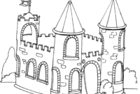 castle printable coloring pages castle printable coloring pages