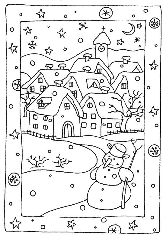 15 coloriages d'hiver à imprimer - Le Carnet d'Emma