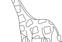 coloriage animaux girafe