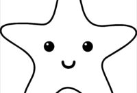 printable starfish coloring page