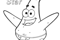 patrick star coloring page