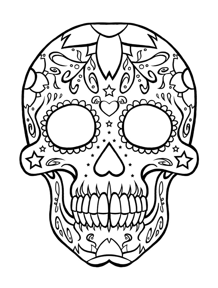 Free Printable Day of the Dead Coloring Pages - Best Coloring Pages For