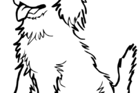 dessin de chien facile a colorier