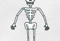 cartoon skeleton drawing easy cartoon skeleton drawing easy
