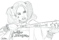 harley quinn coloring pages for adults