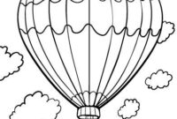 hot air balloon coloring pages free printable