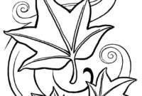 fall leaves coloring page free fall leaves coloring page free