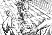 spiderman fighting venom coloring pages