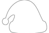 santa hat template printable santa hat template printable