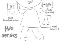 5 senses coloring page