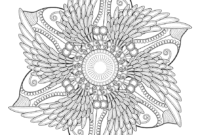 finished flower coloring pages