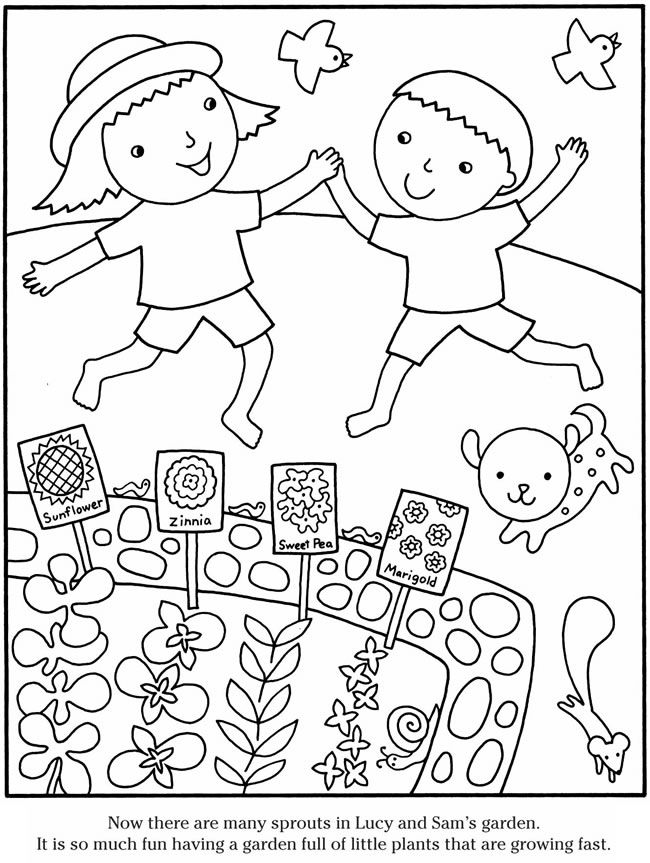 Garden Coloring Pages For Preschool at GetDrawings | Free download