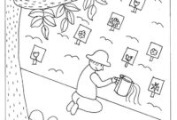 free gardening coloring pages