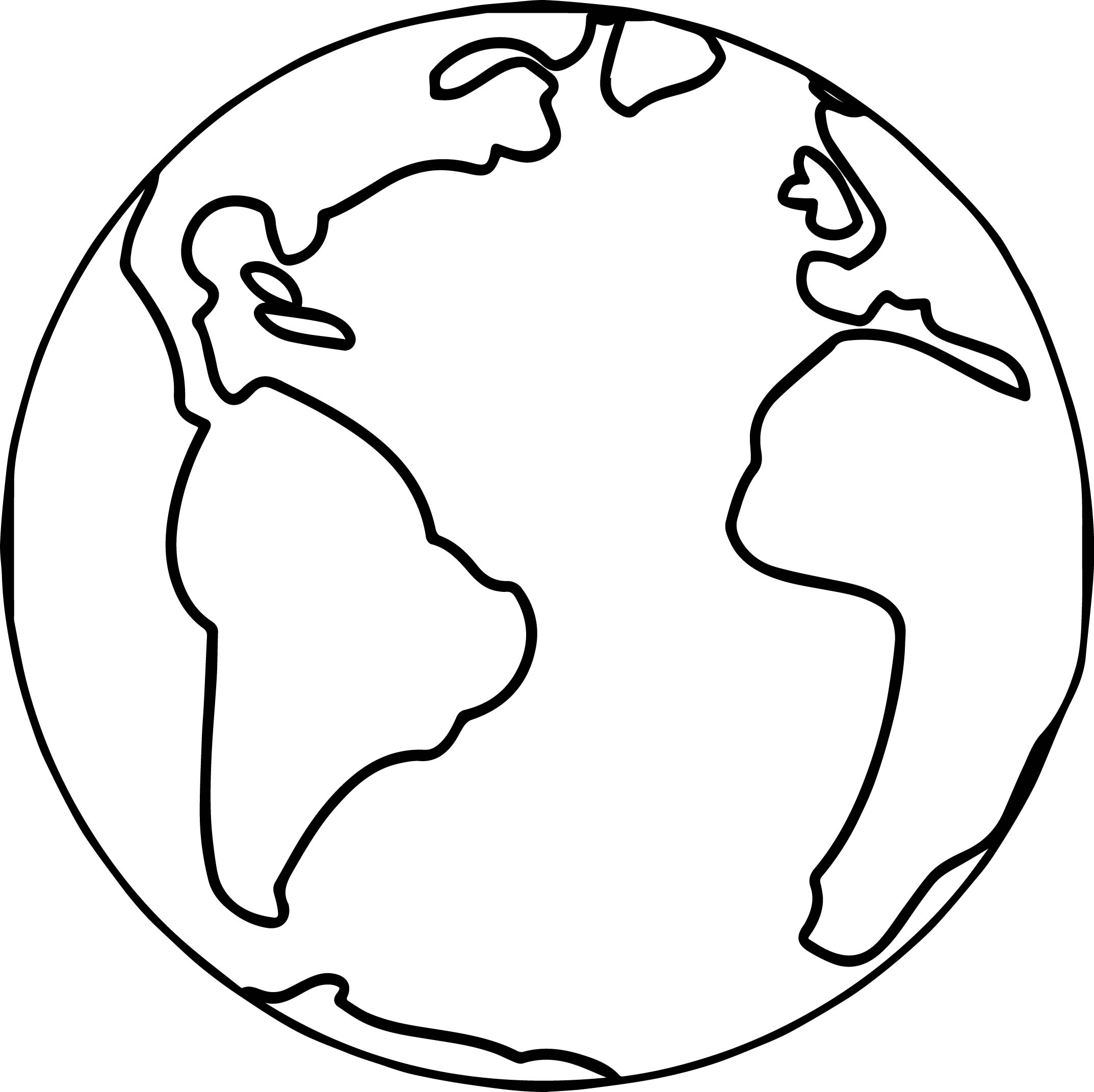 Globe Coloring Page | Free download on ClipArtMag