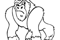 coloring pages of gorillas coloring pages of gorillas