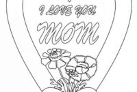 happy birthday mom coloring page