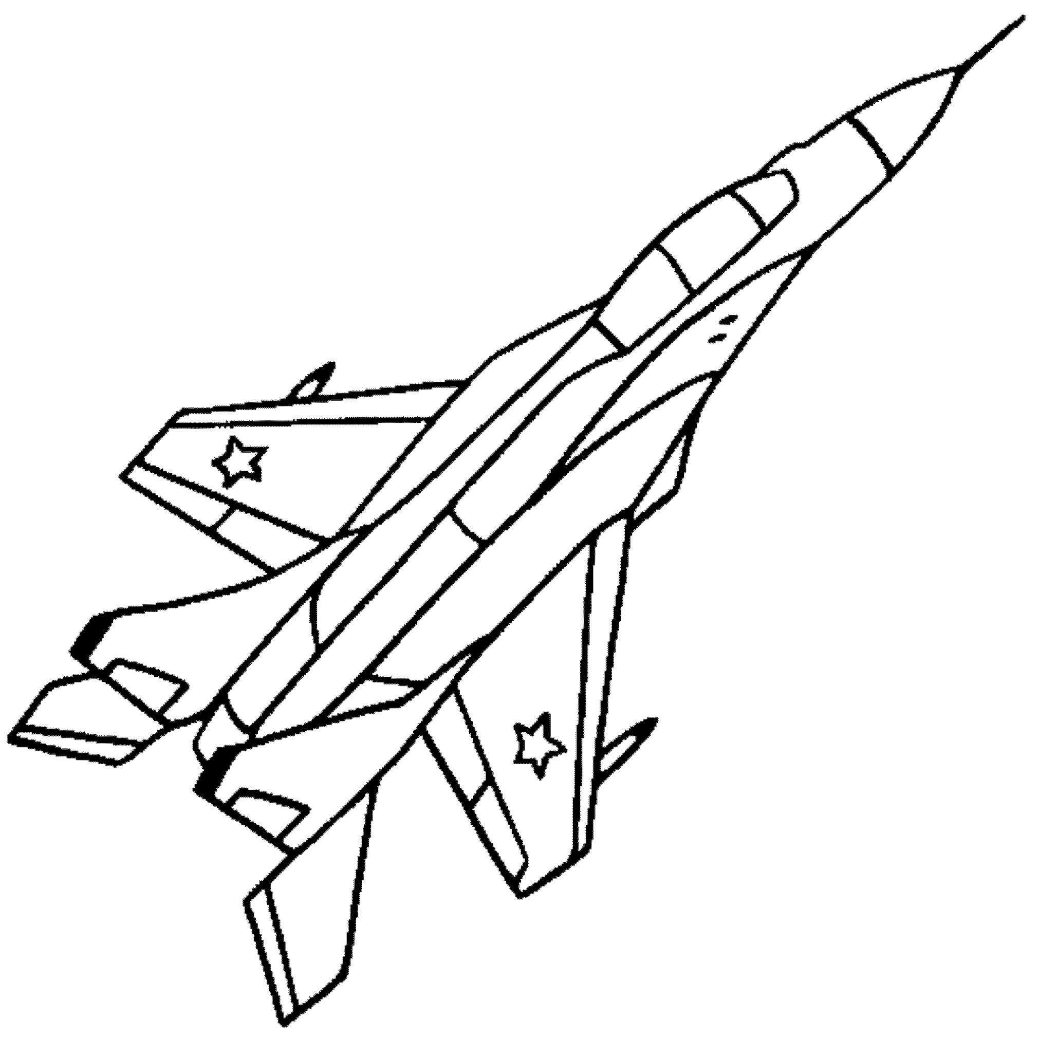 Jet Drawing For Kids at GetDrawings | Free download
