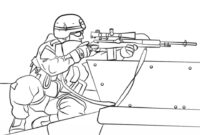 army man coloring page