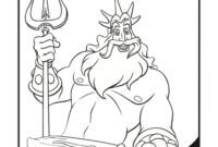 king triton little mermaid coloring pages king triton little mermaid coloring pages