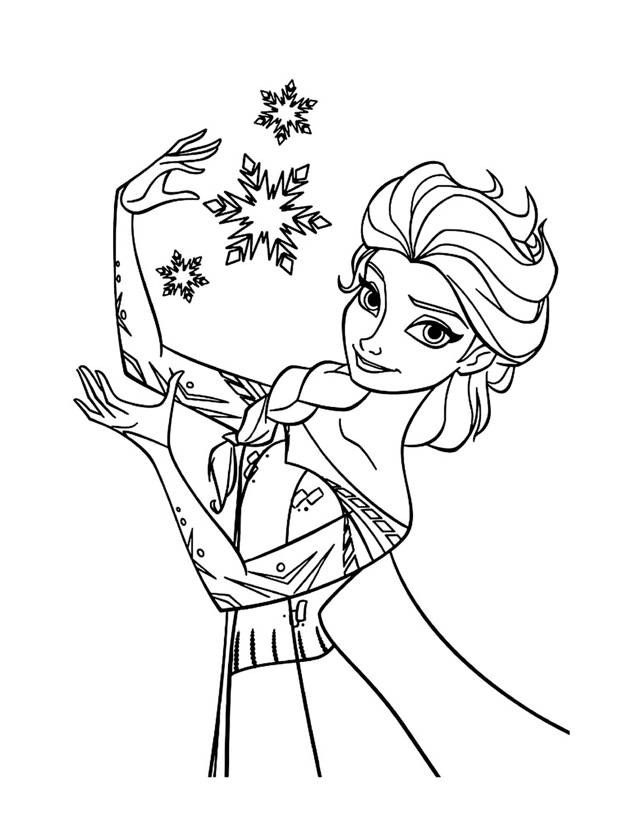 Coloriages la Reine des neiges à imprimer